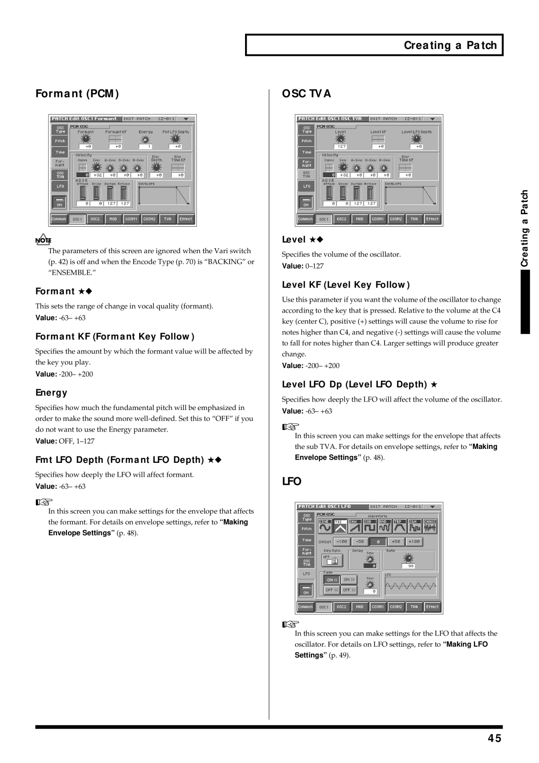 Roland V-Synth owner manual Formant PCM 