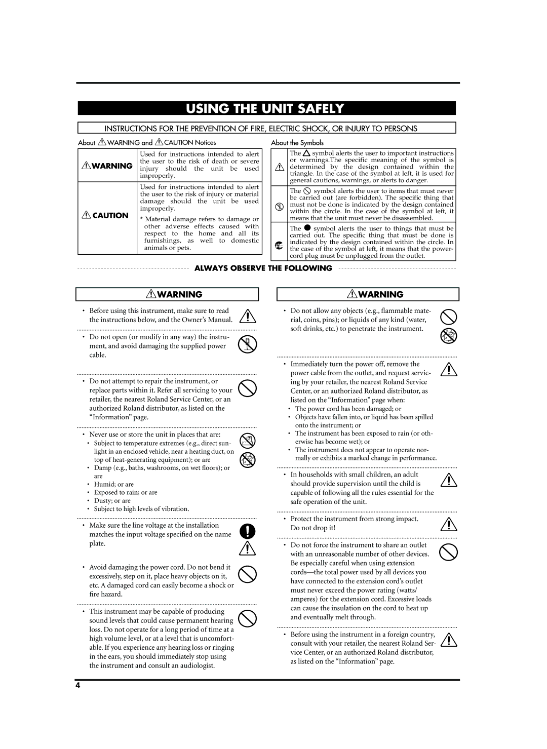 Roland VA-76 owner manual 