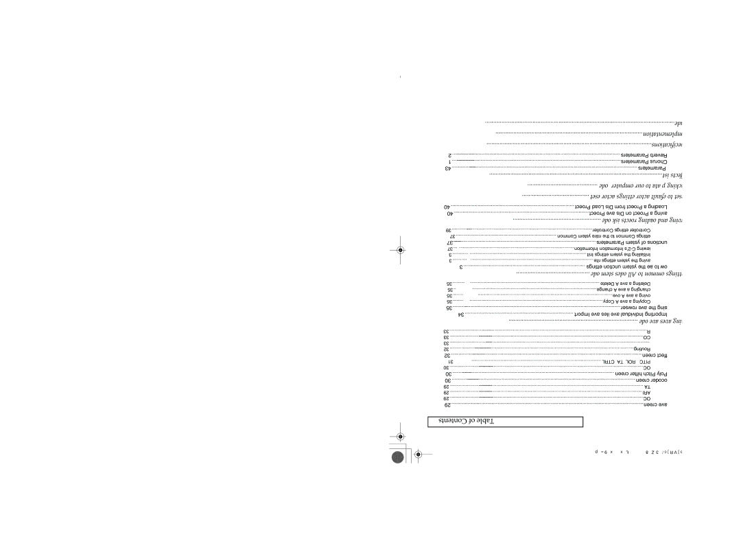 Roland VC-2 owner manual Table of Contents 