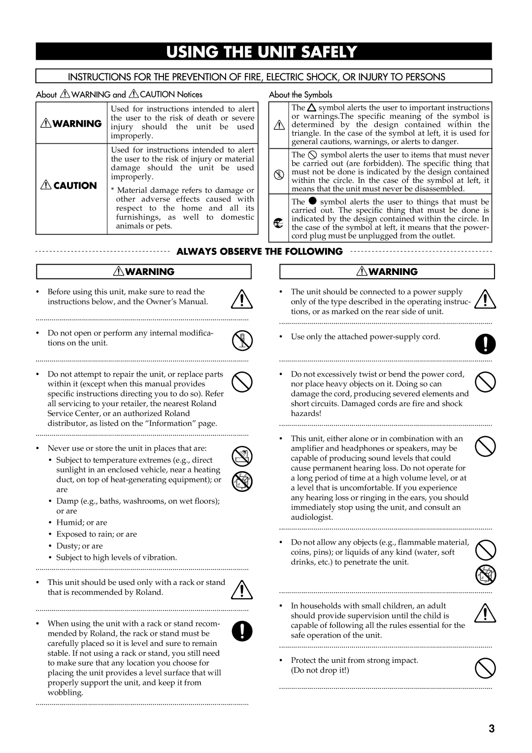 Roland VK-8 owner manual 