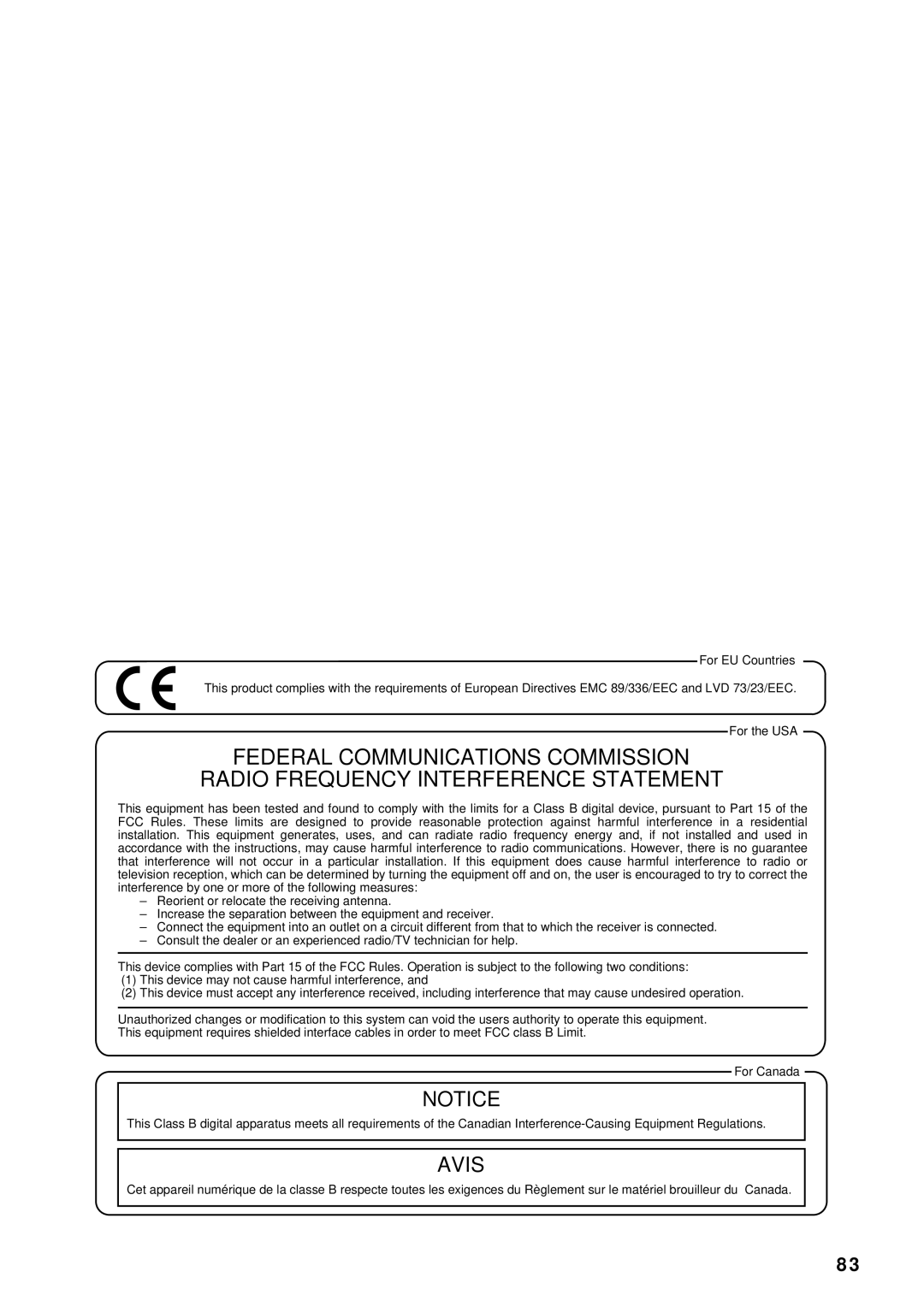 Roland VK-8 owner manual Avis 