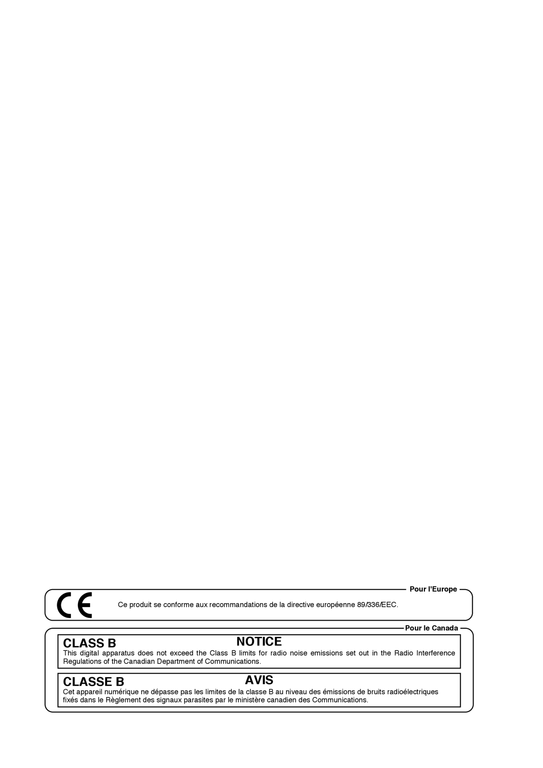 Roland VM-7100, VM-7200 manual Class B 