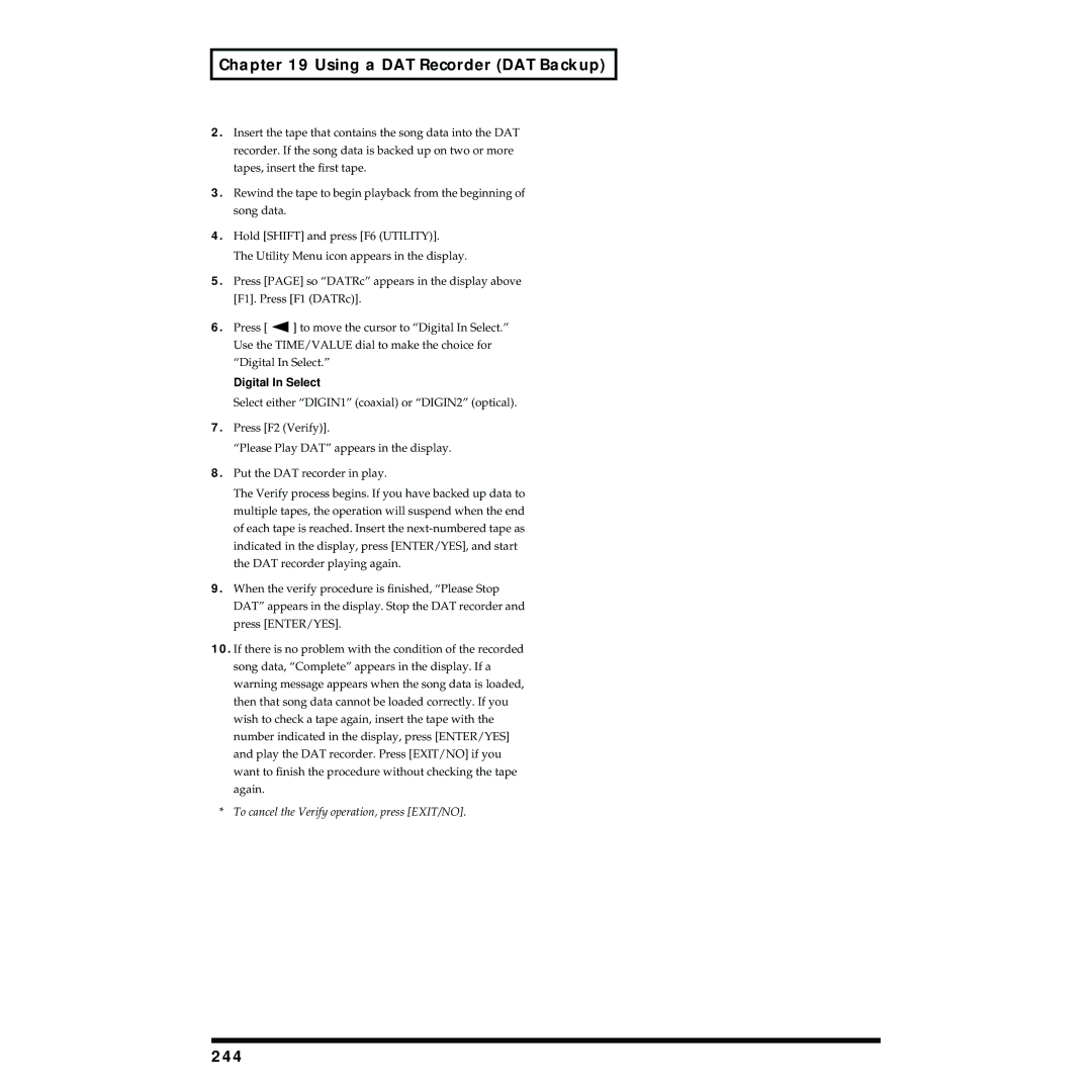 Roland VS-1824 owner manual 244 