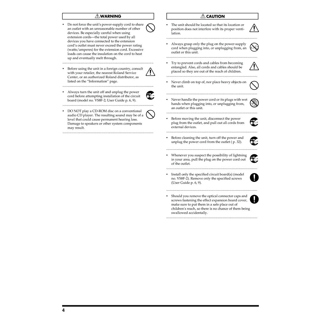 Roland VS-1824 owner manual 