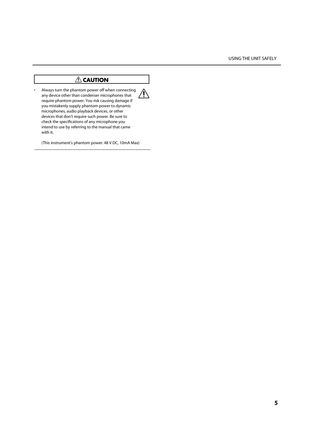 Roland VS-700R owner manual Using the Unit Safely 