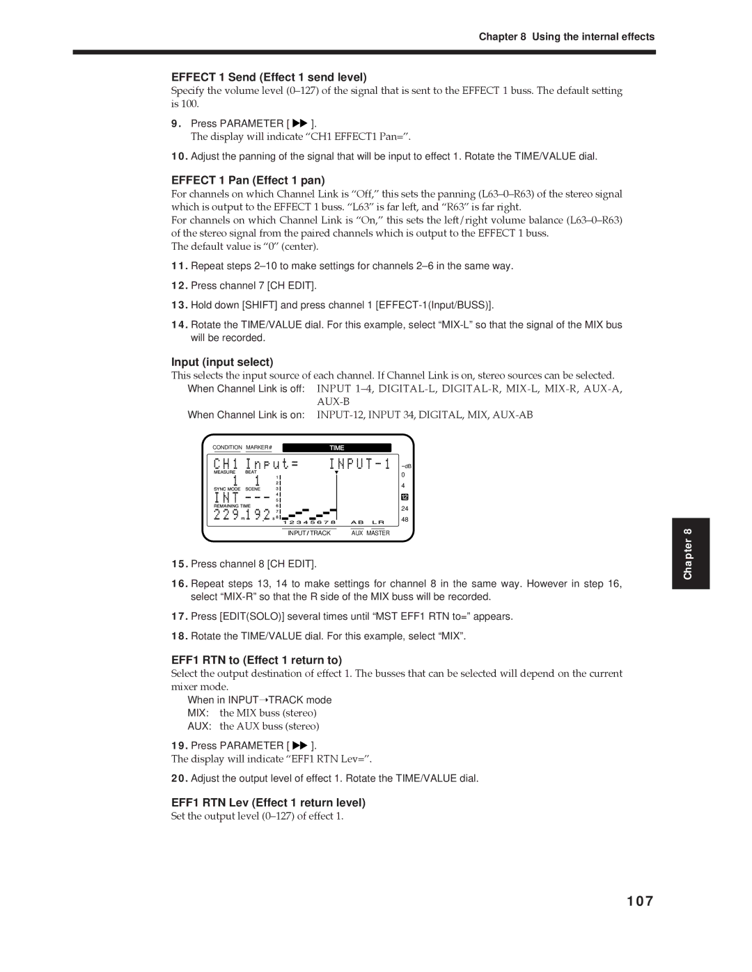 Roland Vs-880 important safety instructions 107, Aux-B 