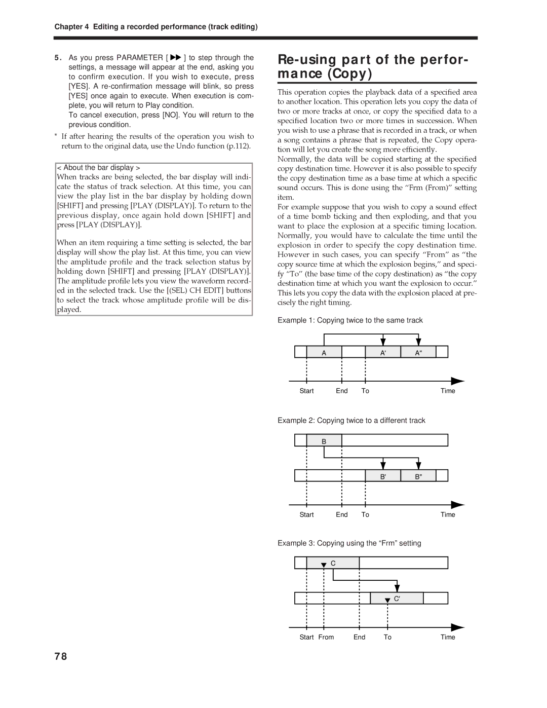 Roland Vs-880 important safety instructions Re-using part of the perfor- mance Copy 