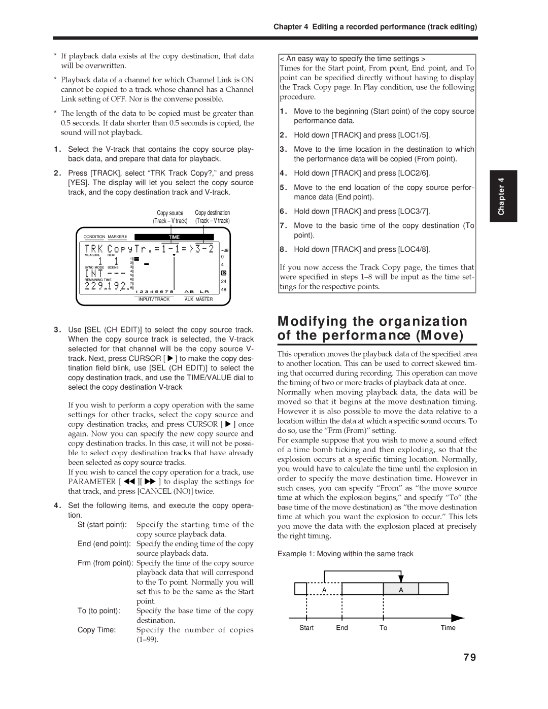 Roland Vs-880 important safety instructions Modifying the organization of the performance Move 