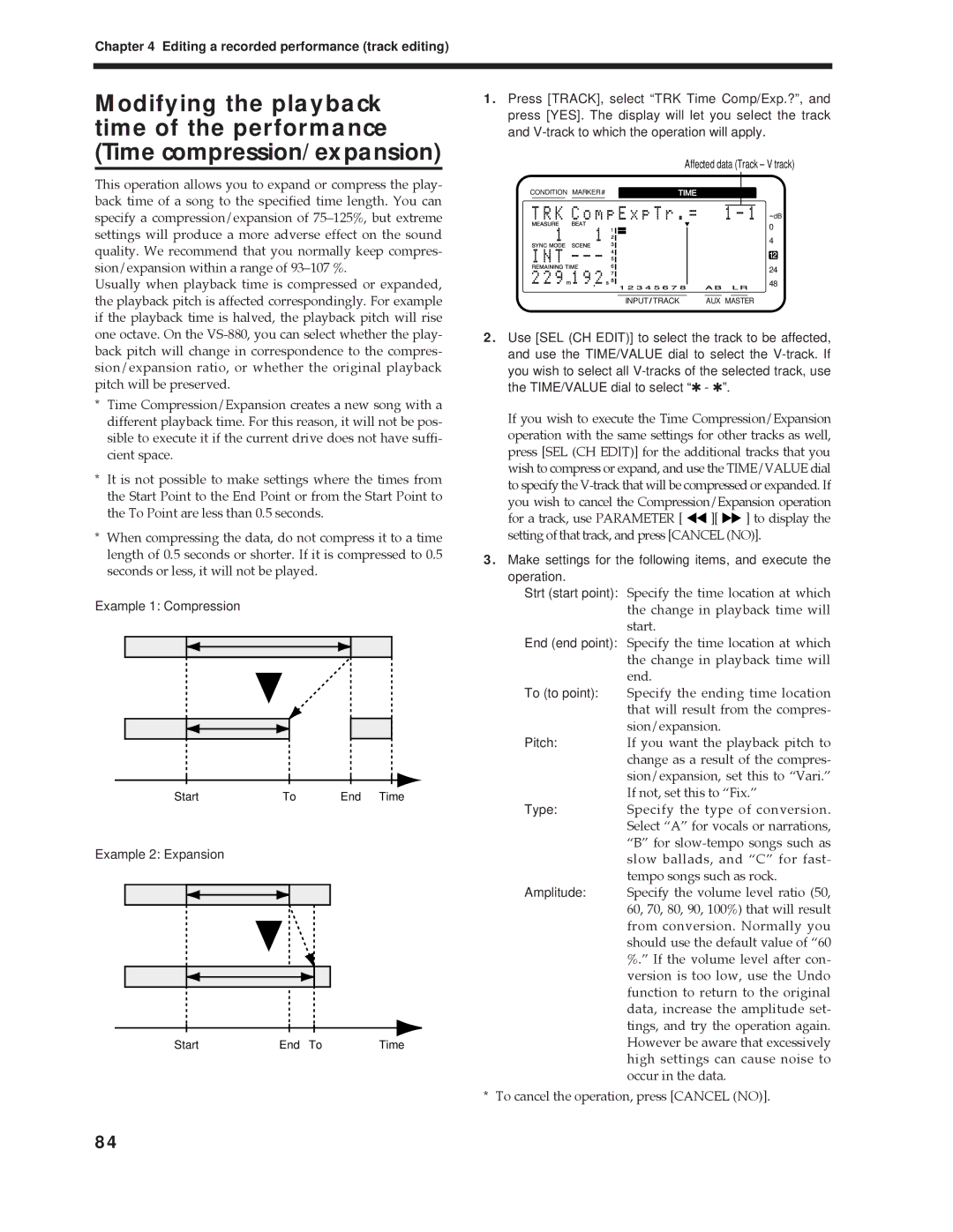 Roland Vs-880 important safety instructions Example 2 Expansion 