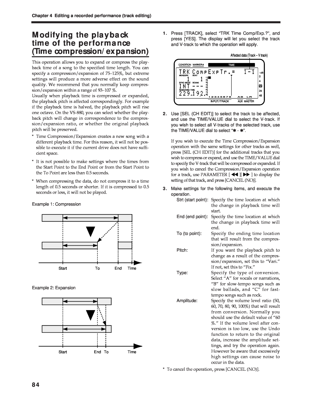 Roland Vs-880 important safety instructions To cancel the operation, press CANCEL NO 