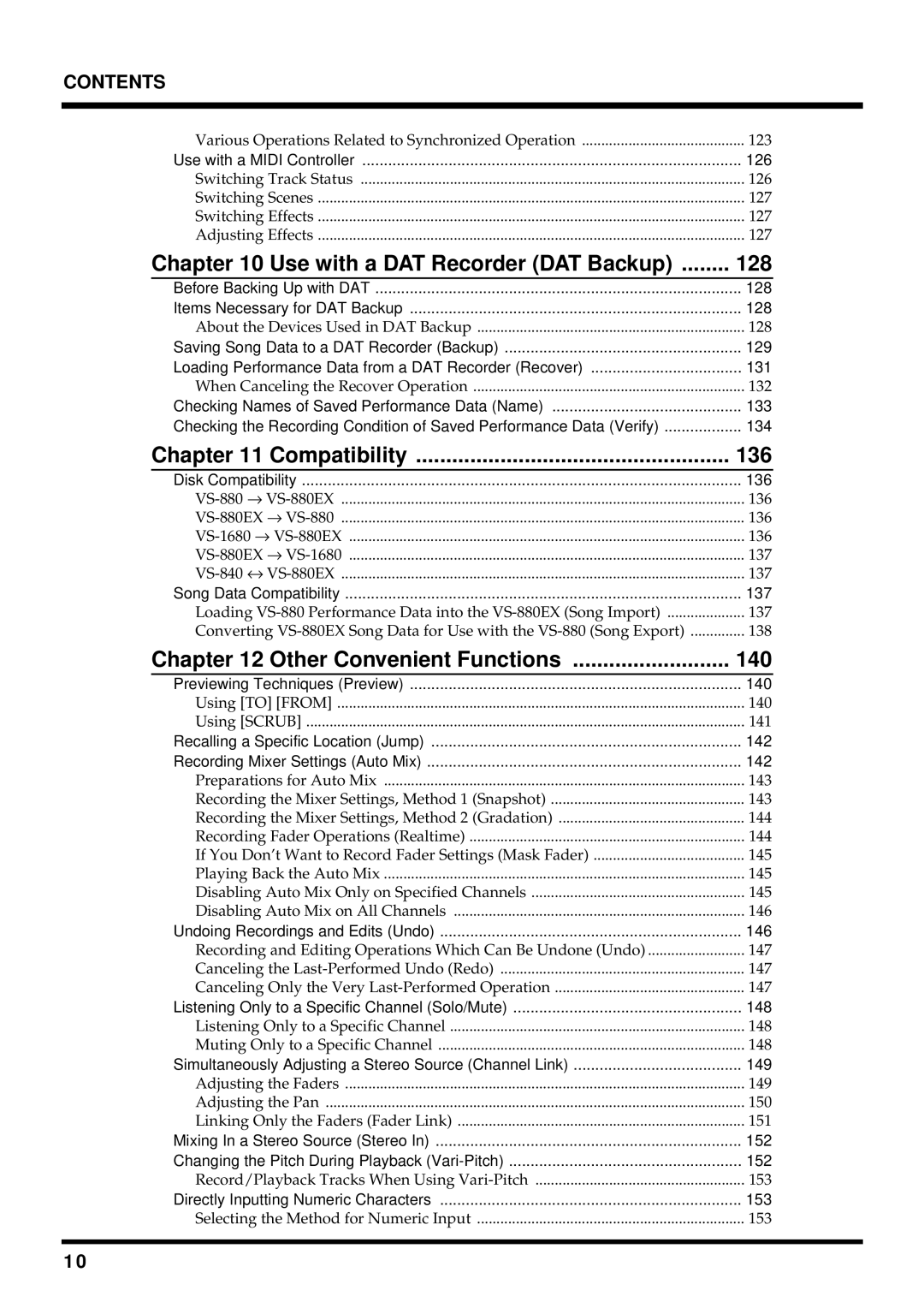 Roland VS-880EX owner manual Compatibility 