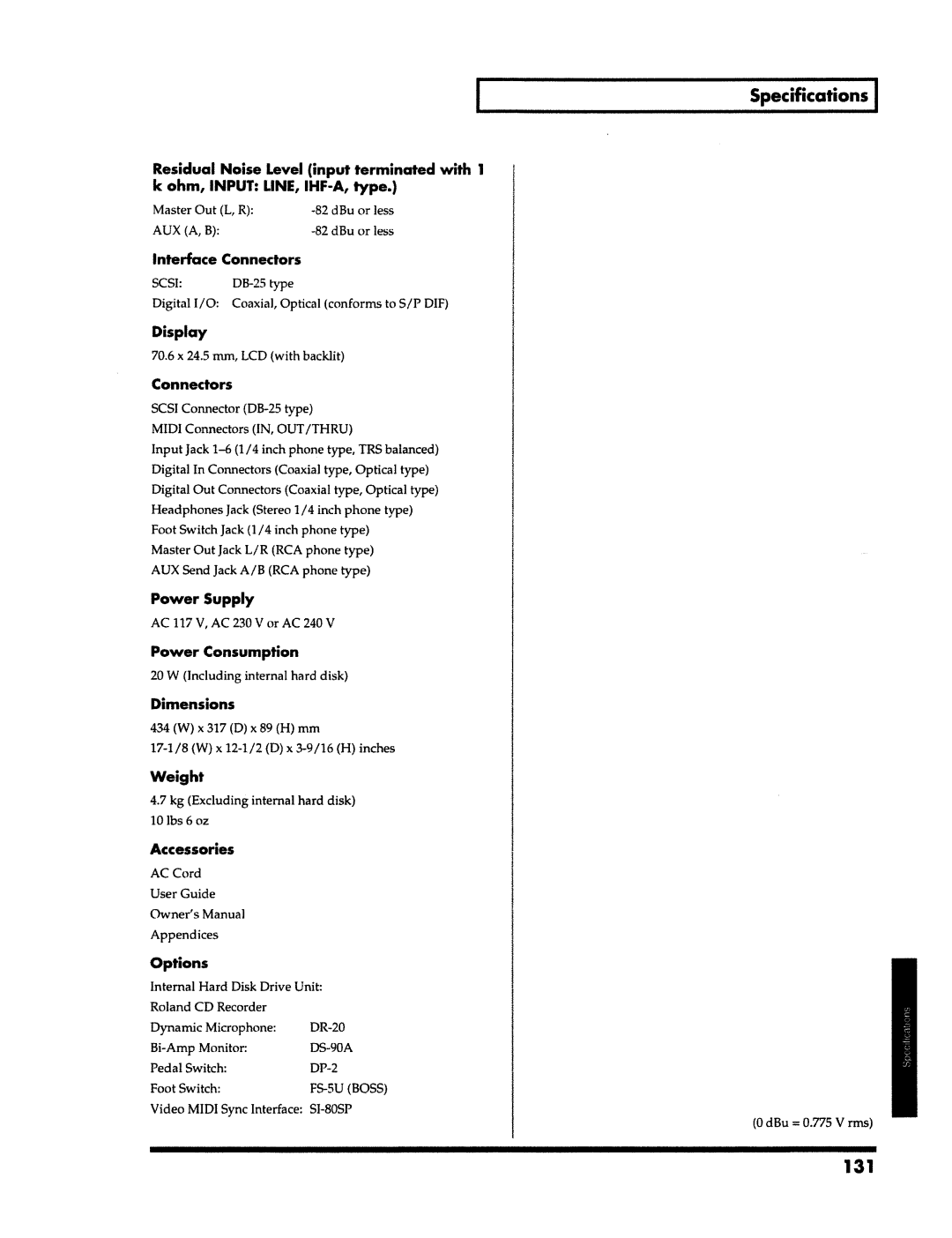 Roland VS-890 manual 