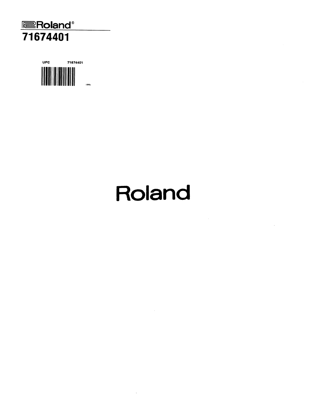 Roland VS-890 manual 