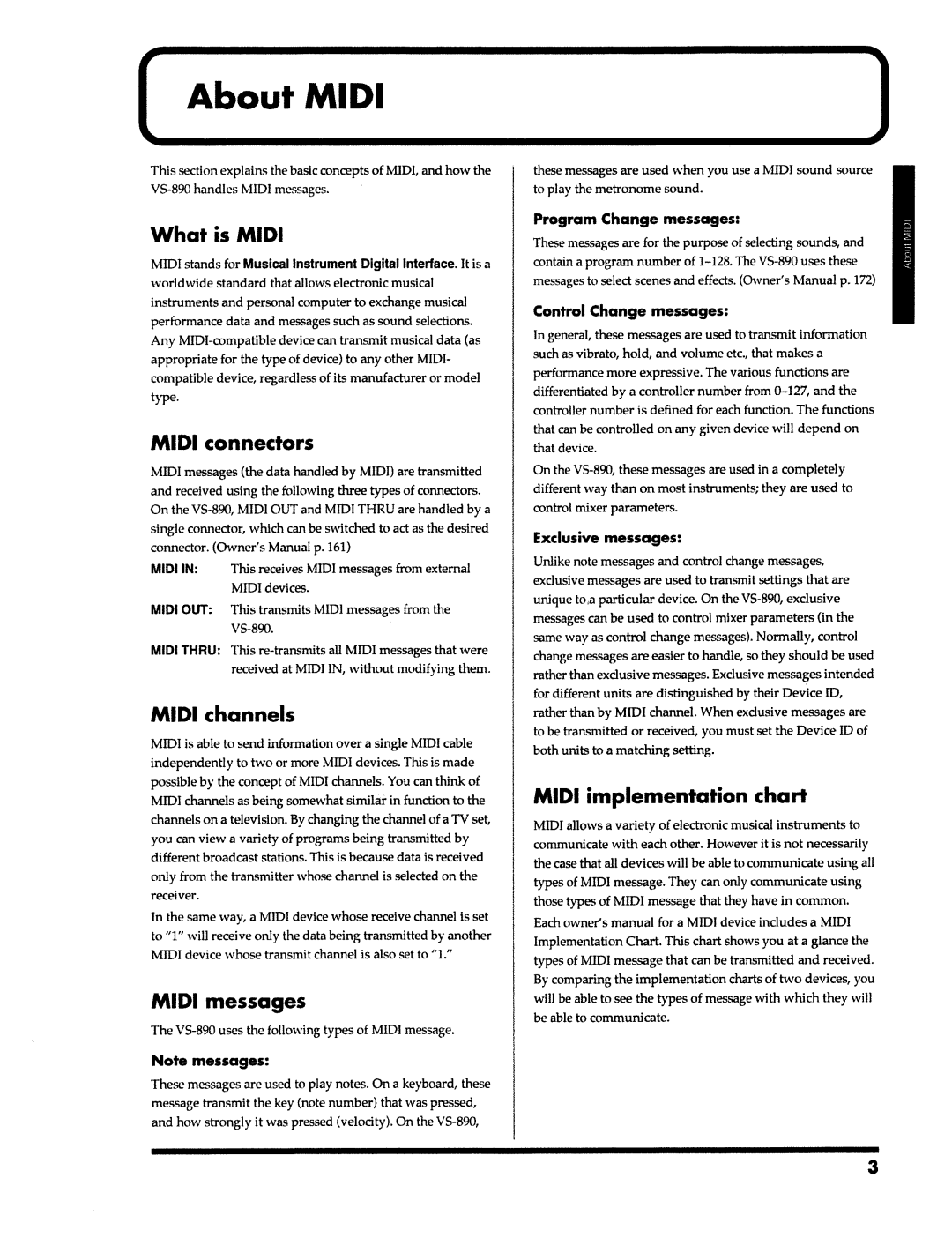 Roland VS-890 manual 