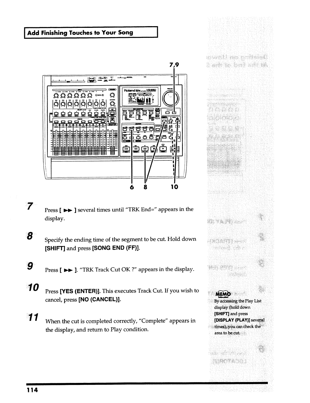 Roland VS-890 manual 