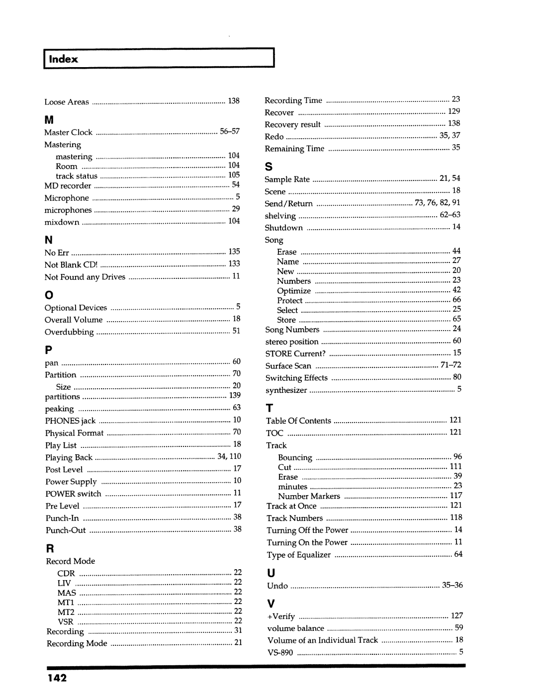 Roland VS-890 manual 