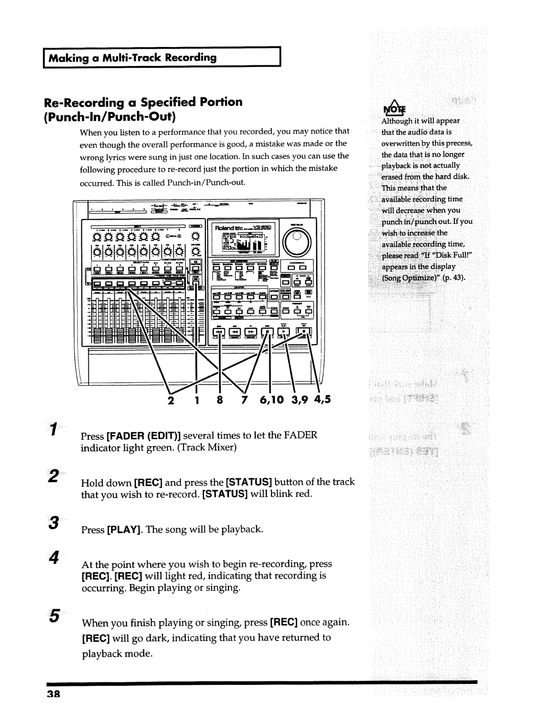 Roland VS-890 manual 