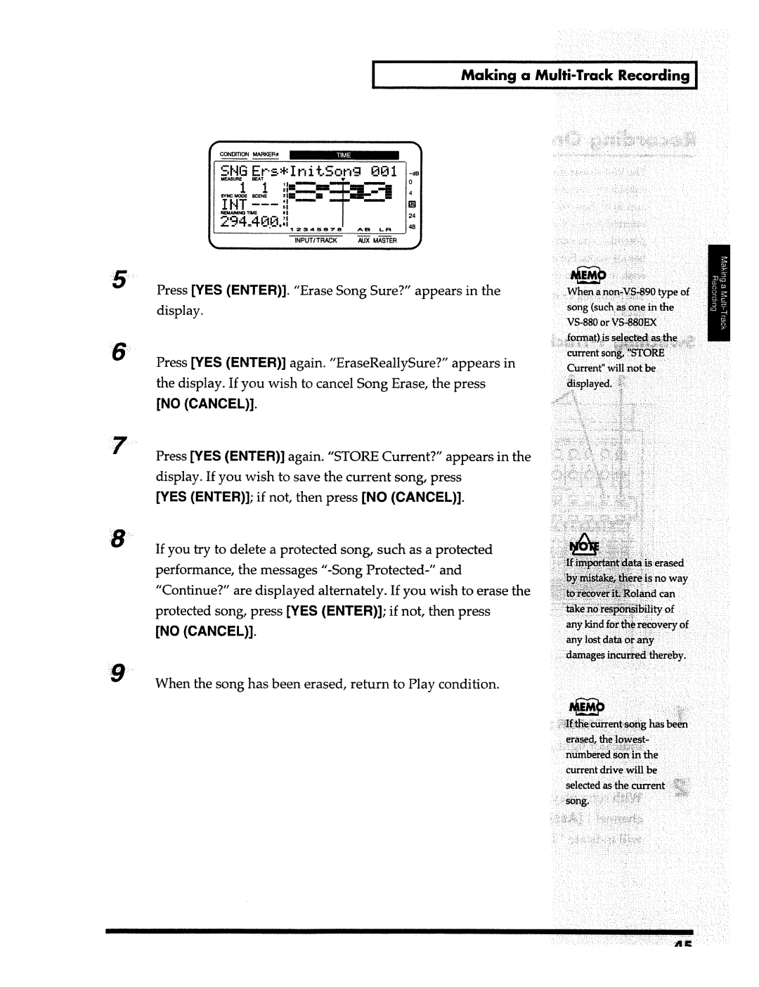 Roland VS-890 manual 