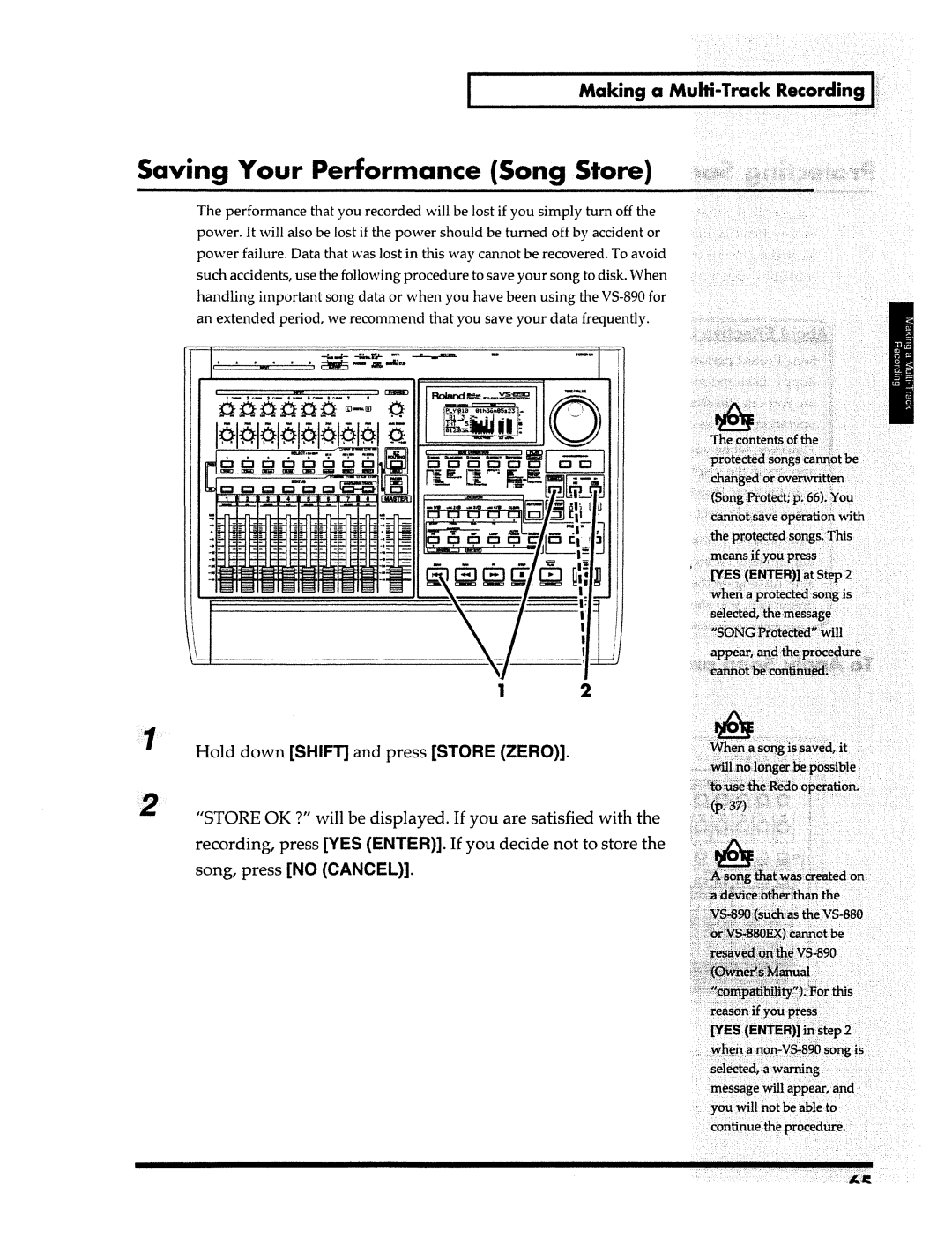 Roland VS-890 manual 