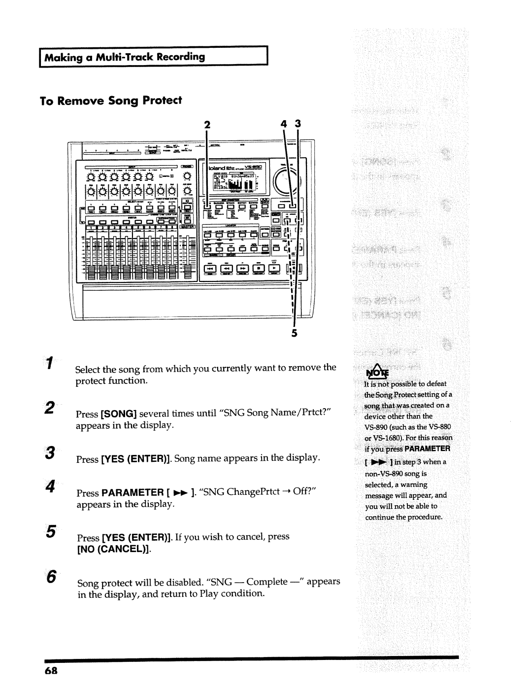 Roland VS-890 manual 