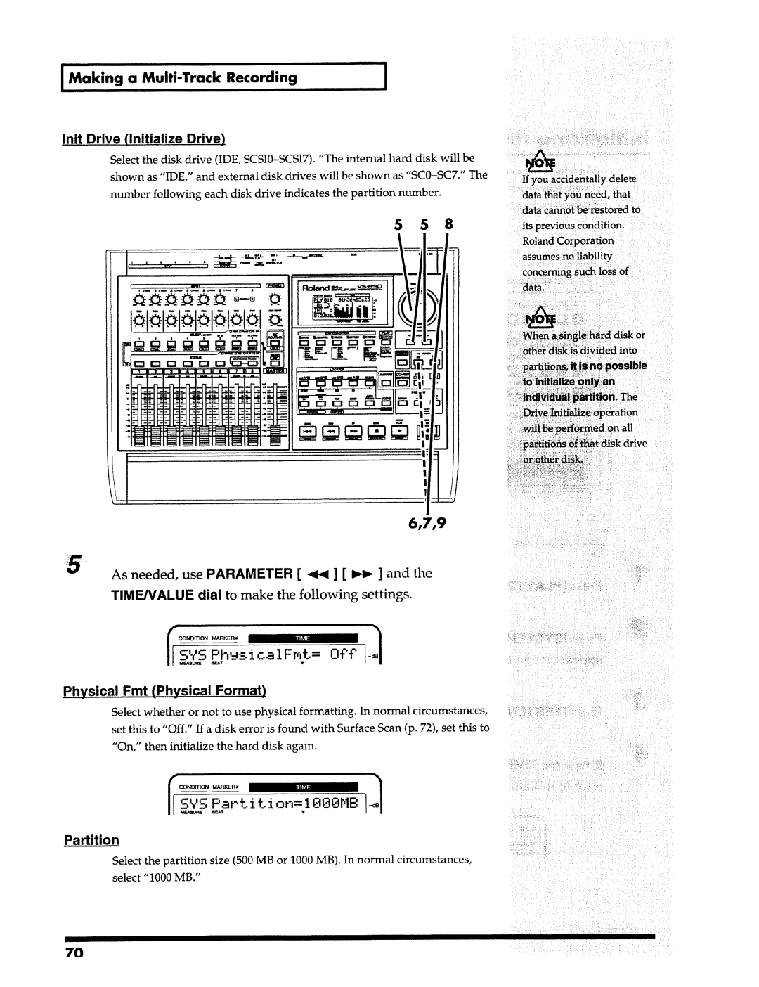 Roland VS-890 manual 