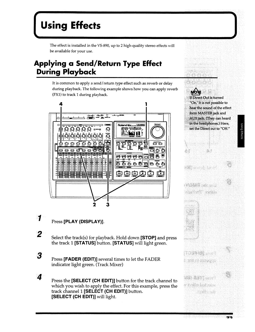 Roland VS-890 manual 