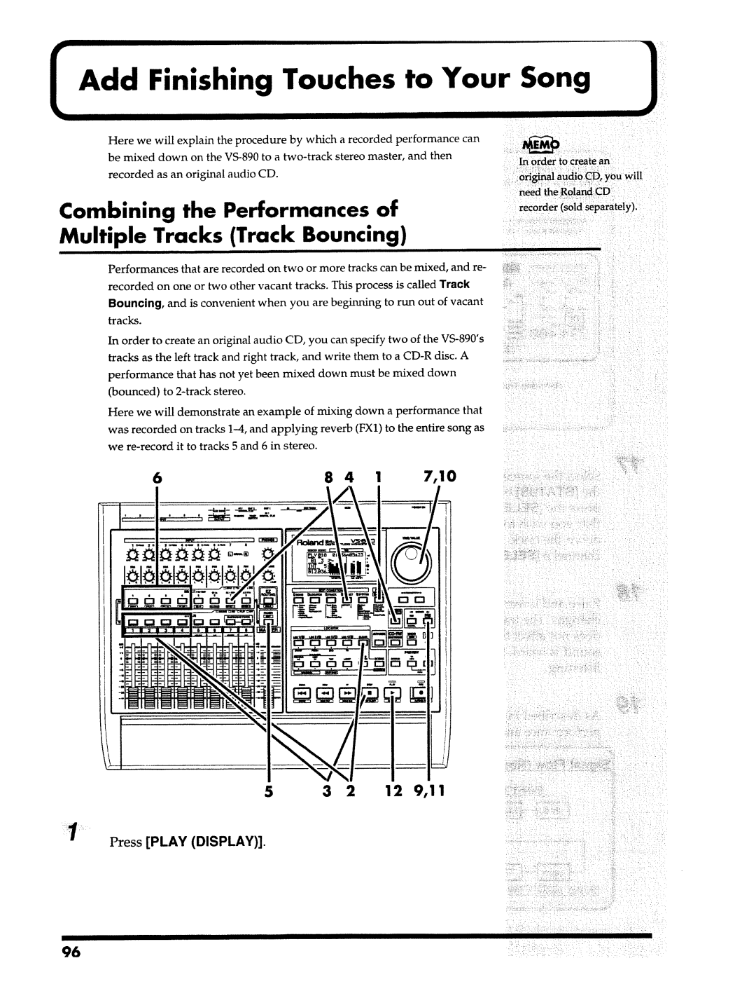 Roland VS-890 manual 