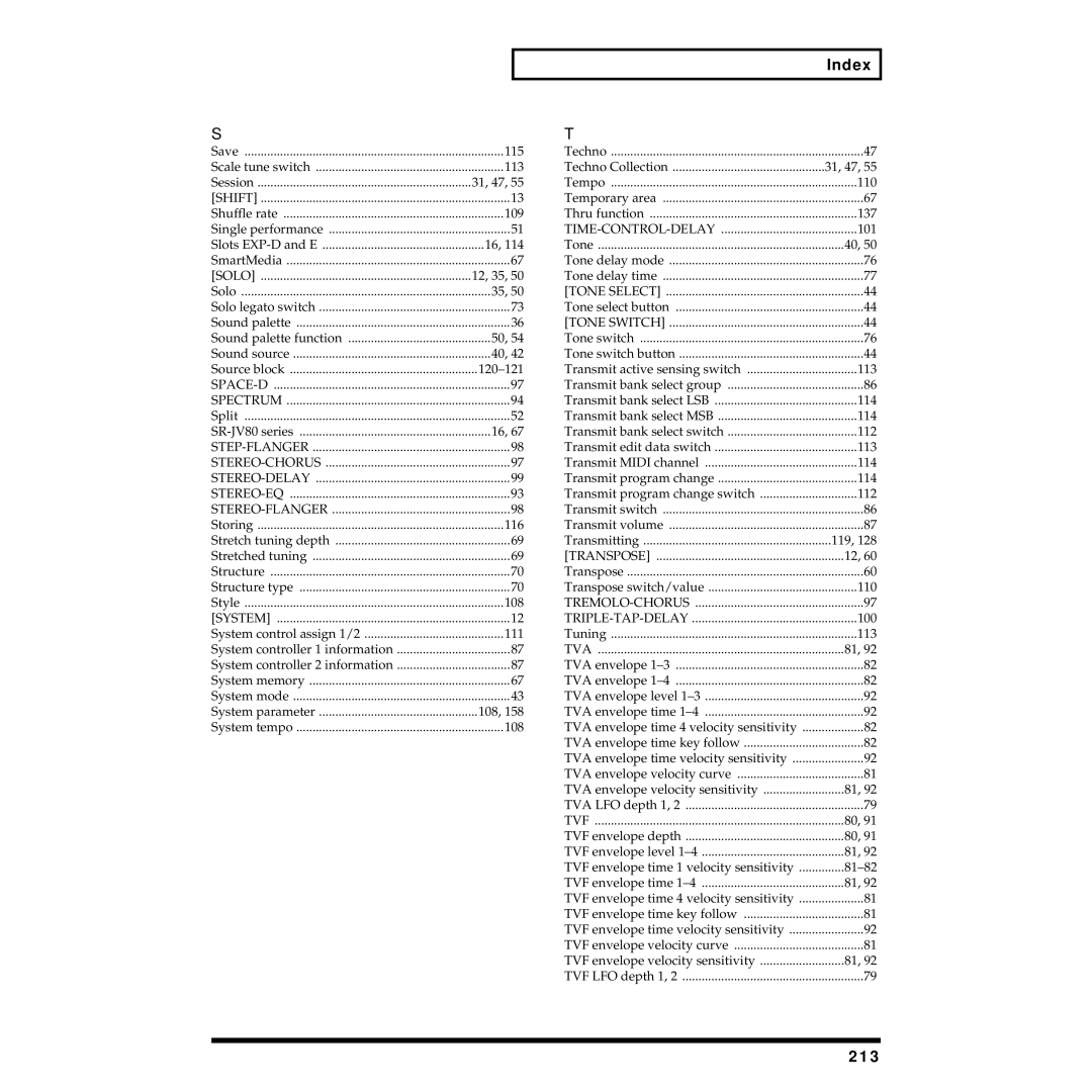 Roland XP-30 owner manual 213, Solo 