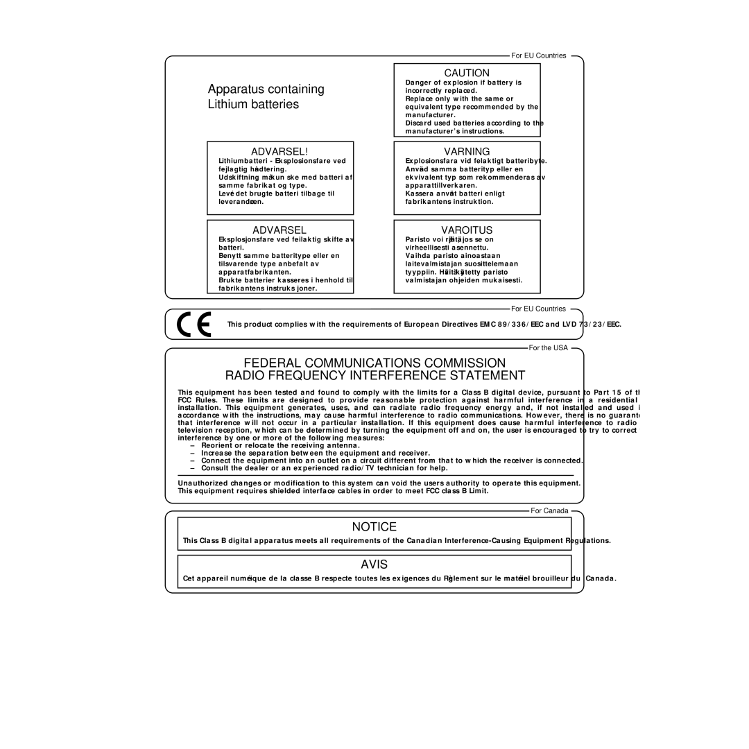 Roland XP-30 owner manual Avis 