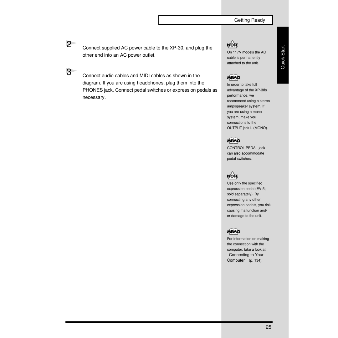 Roland XP-30 owner manual Connecting to Your Computer p 