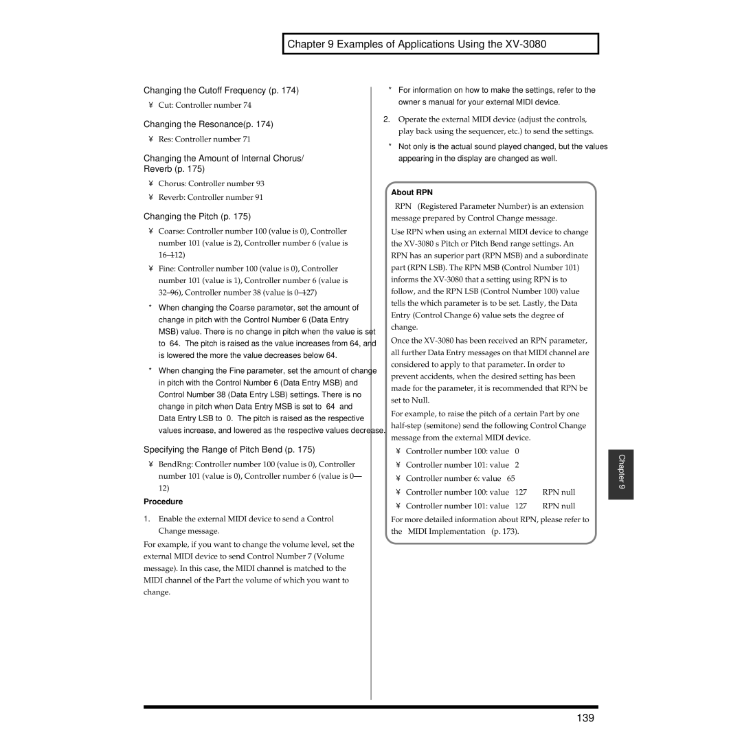 Roland XV-3080 owner manual 139 