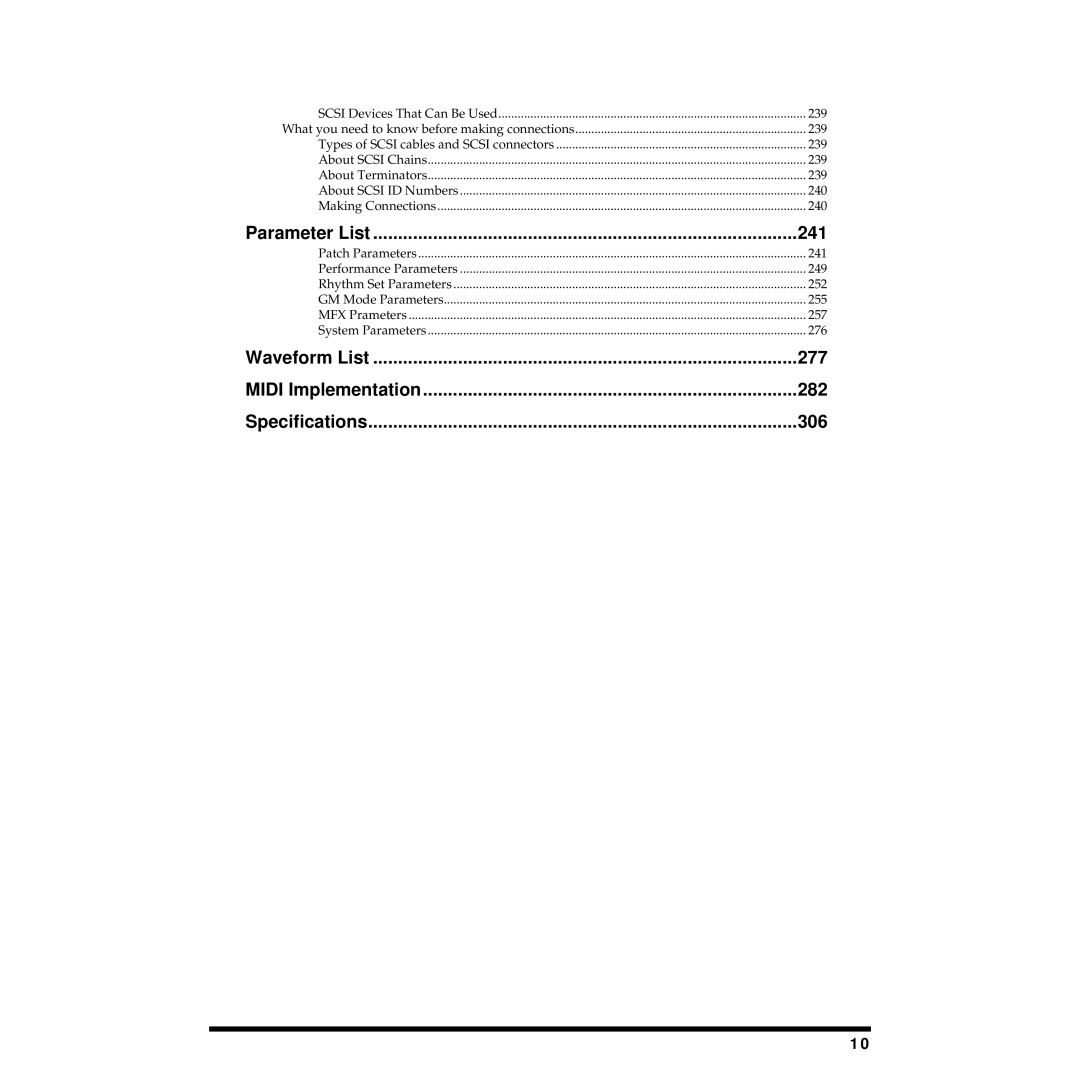 Roland XV-5080 owner manual Waveform List 