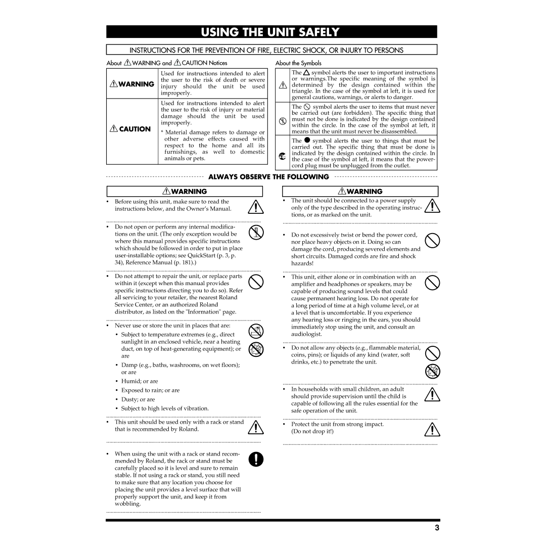 Roland XV-5080 owner manual 