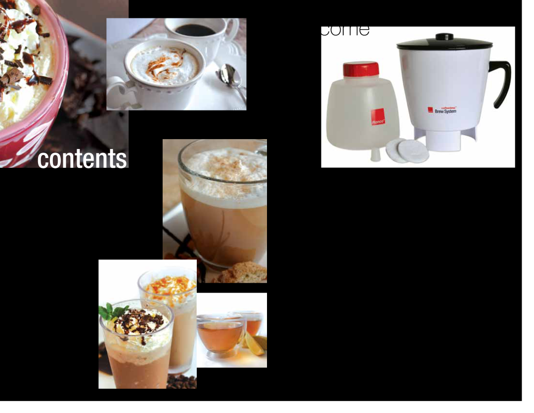 Ronco Coffeemaker manual Welcome, contents 
