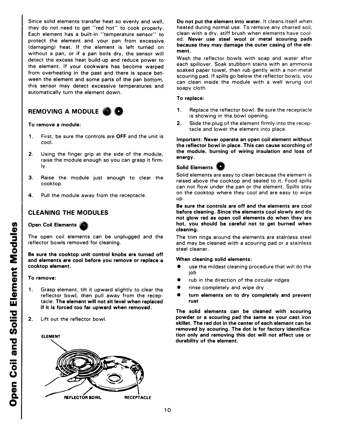 Roper 4347928 (333240-1) manual Removing a Module #D, Cleaning the Modules 