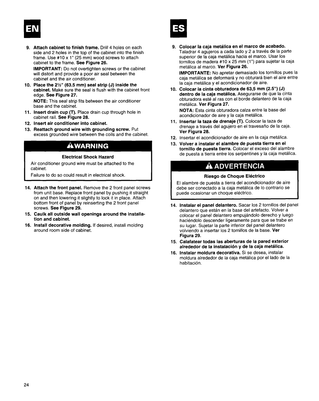 Roper Air Conditioner manual 