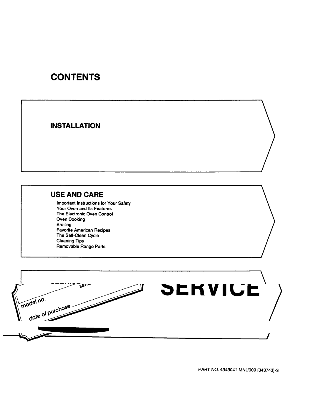 Roper D975 owner manual Contents 