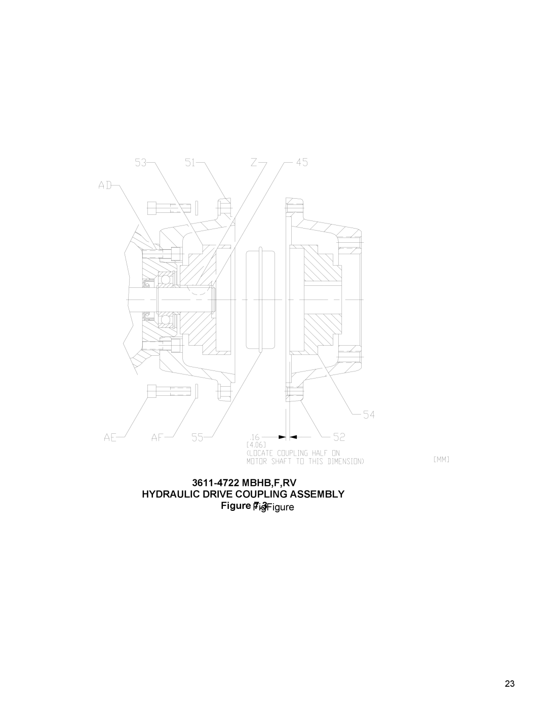 Roper G12-436 owner manual Hydraulic Drive Coupling Assembly 