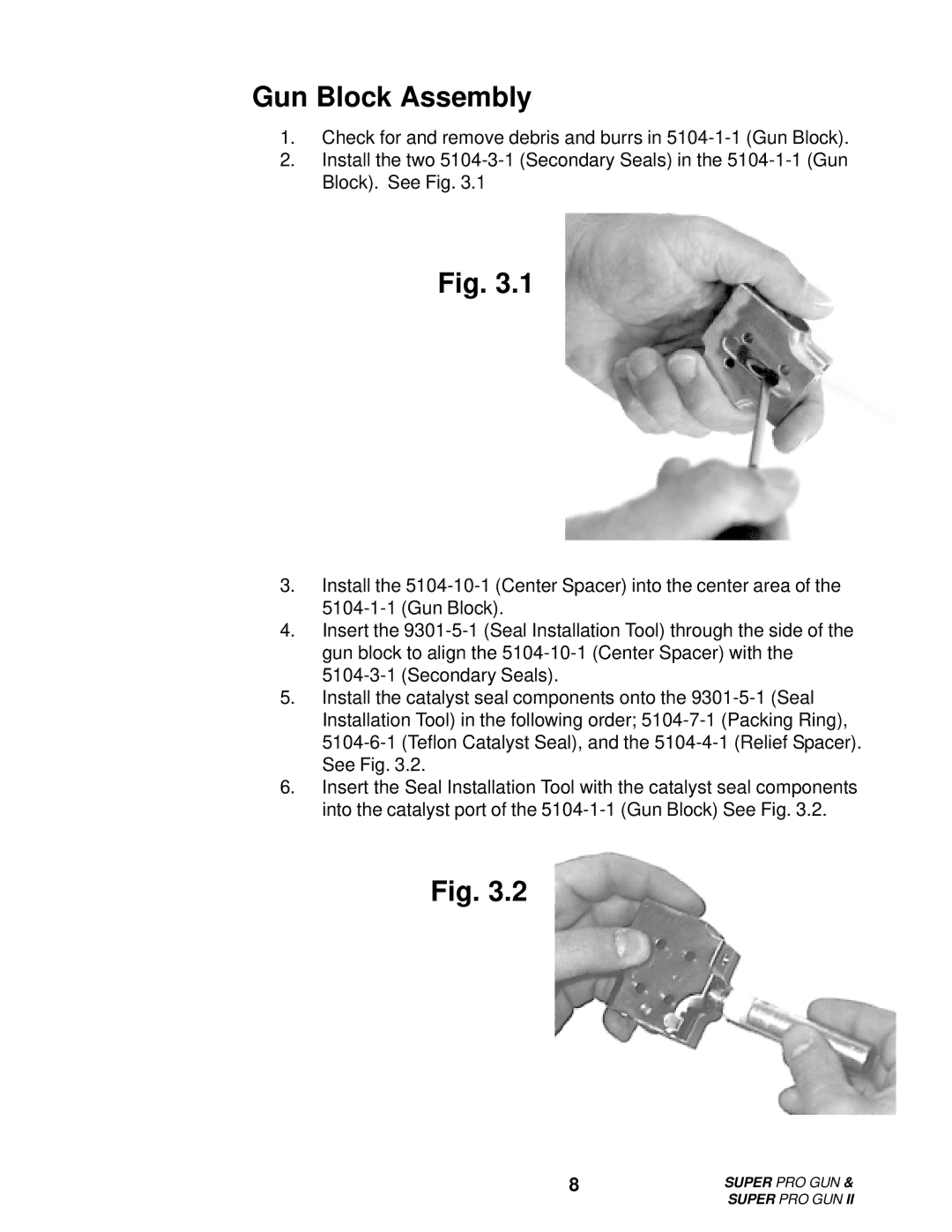 Roper M6707-1-1 manual Gun Block Assembly 