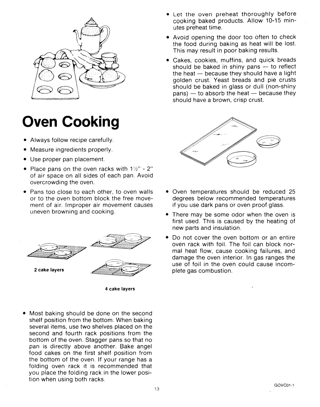 Roper MN11020(344197), B875 manual Oven Cooking 