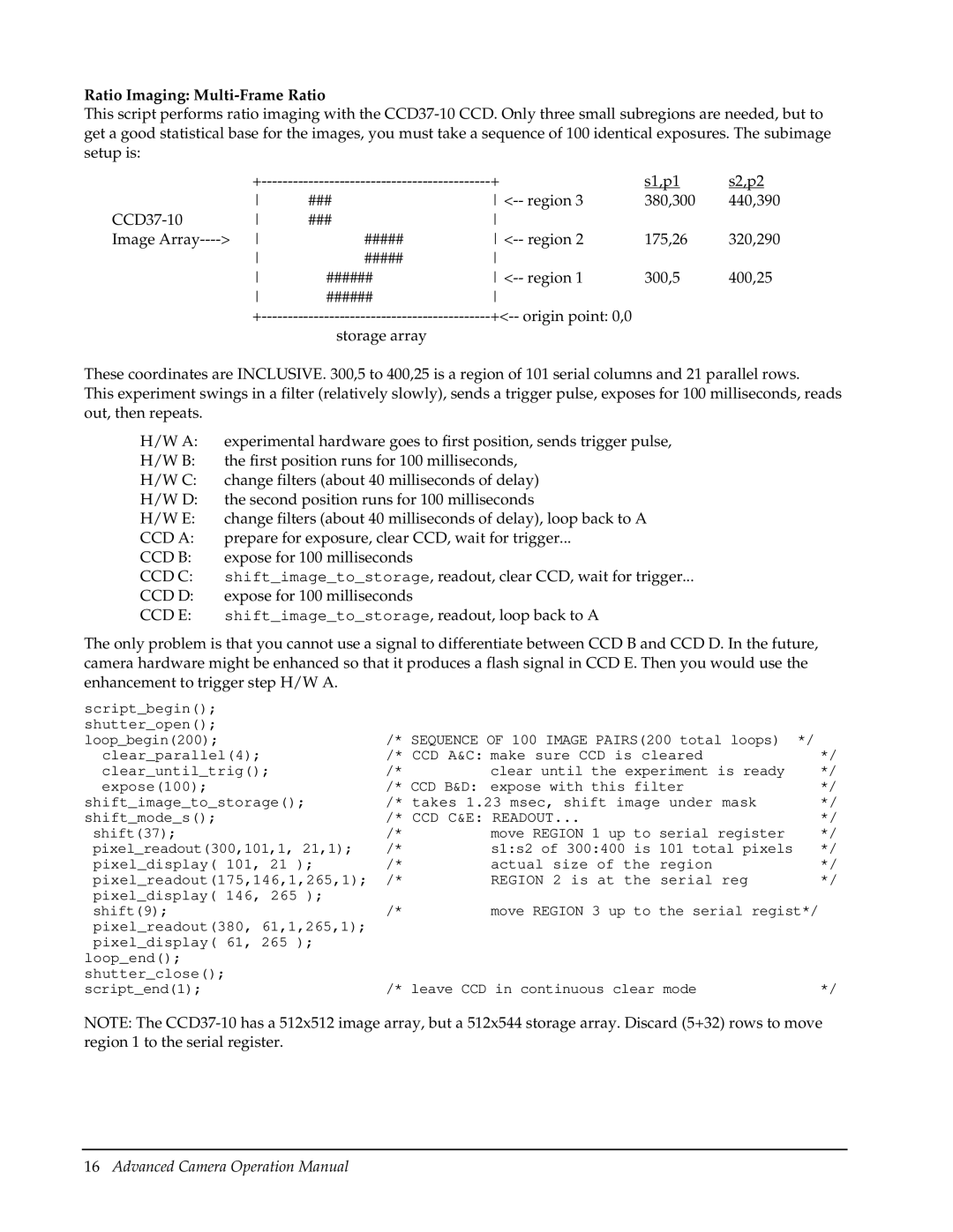 Roper Photometric manual Ratio Imaging Multi-Frame Ratio, Ccd E 