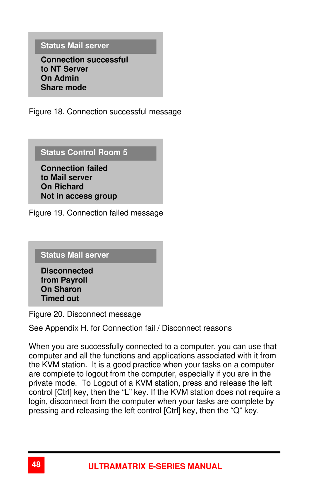 Rose electronic 2xE Connection successful to NT Server On Admin Share mode, Disconnected from Payroll On Sharon Timed out 