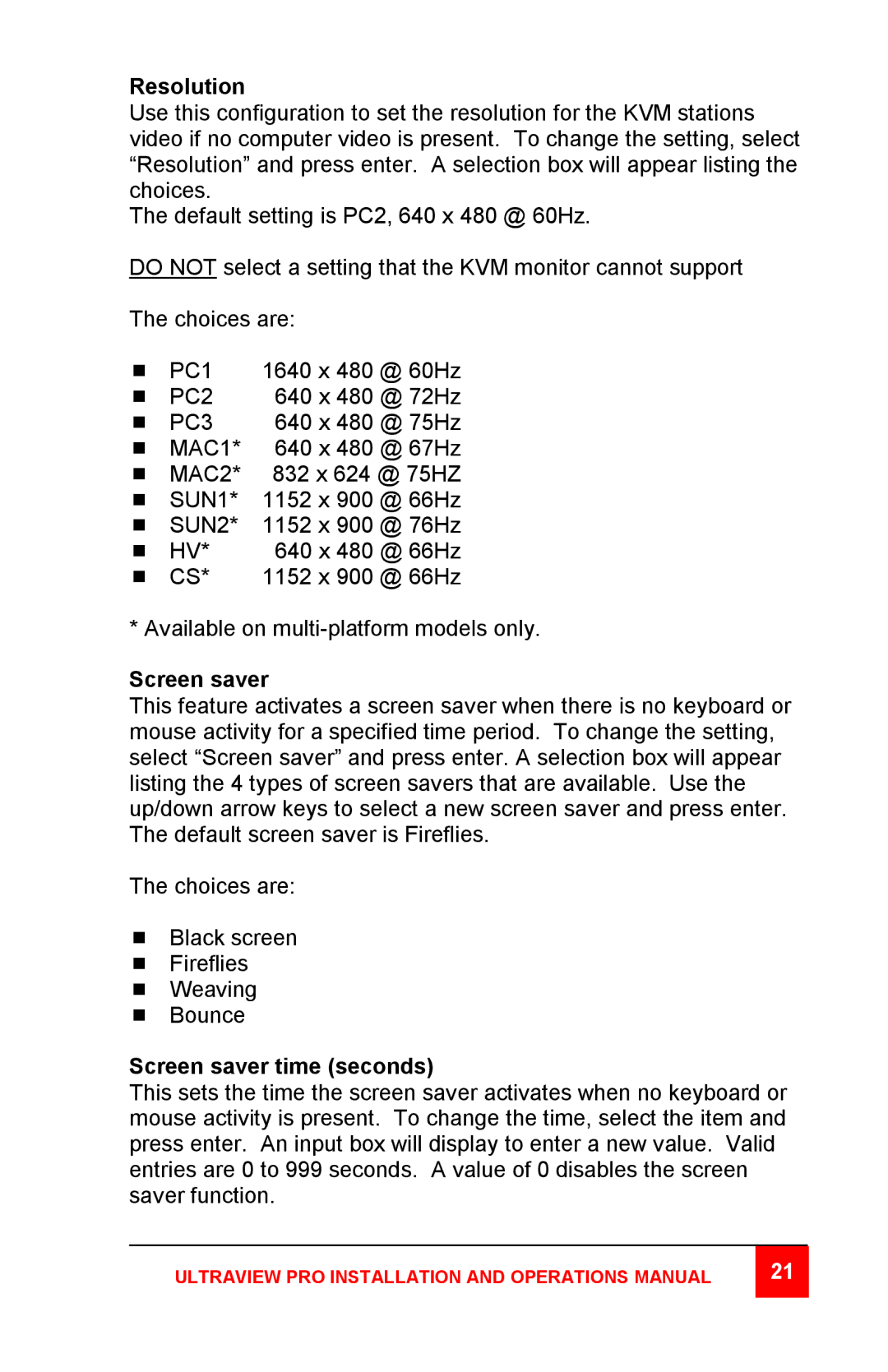 Rose electronic KVM SWITCH WITH ON-SCREEN DISPLAY manual Ultraview PRO Installation and Operations Manual 