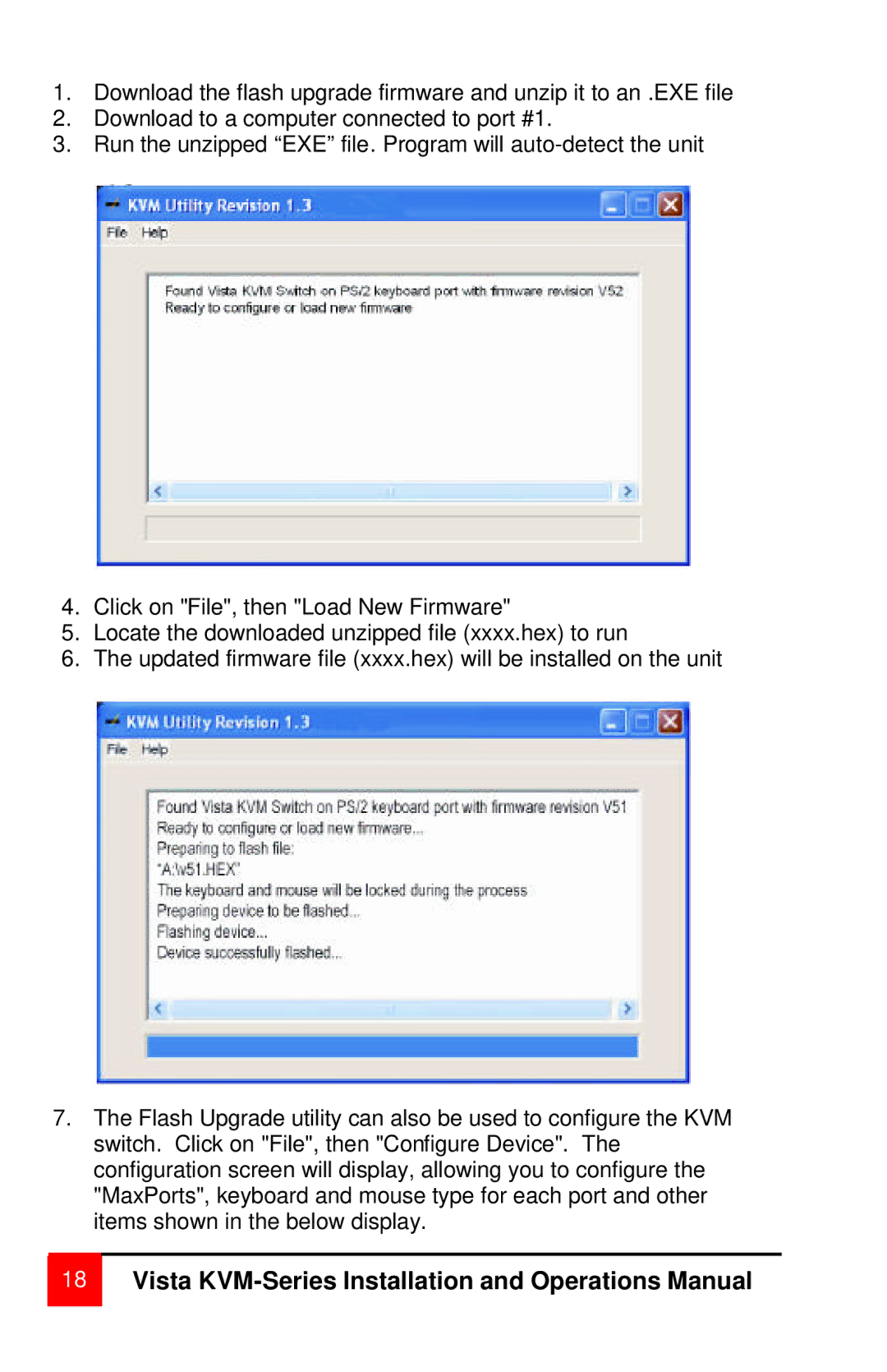 Rose electronic MAN-V8 manual Vista KVM-Series Installation and Operations Manual 