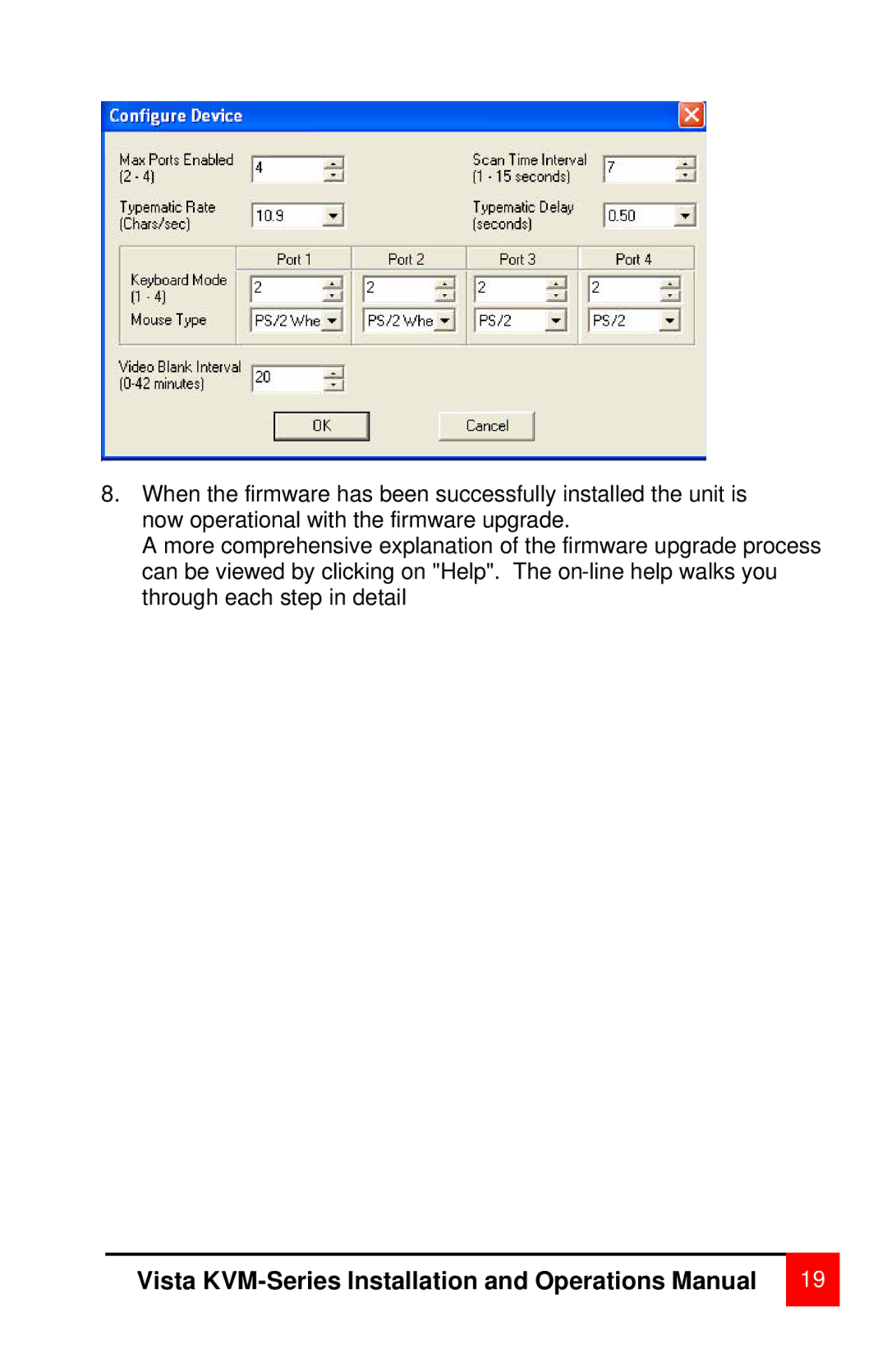 Rose electronic MAN-V8 manual Vista KVM-Series Installation and Operations Manual 