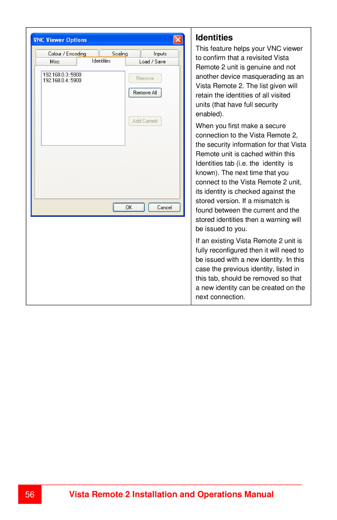 Rose electronic MAN-VR2 manual Identities 