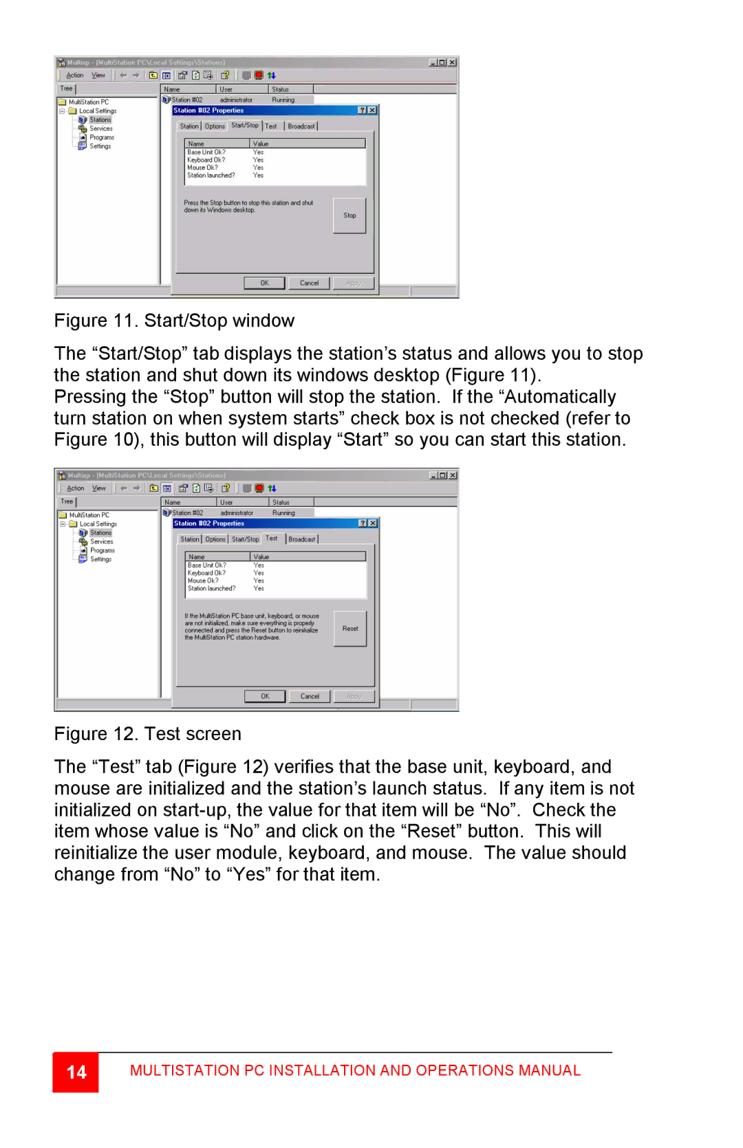 Rose electronic MultiStation manual Multistation PC Installation and Operations Manual 