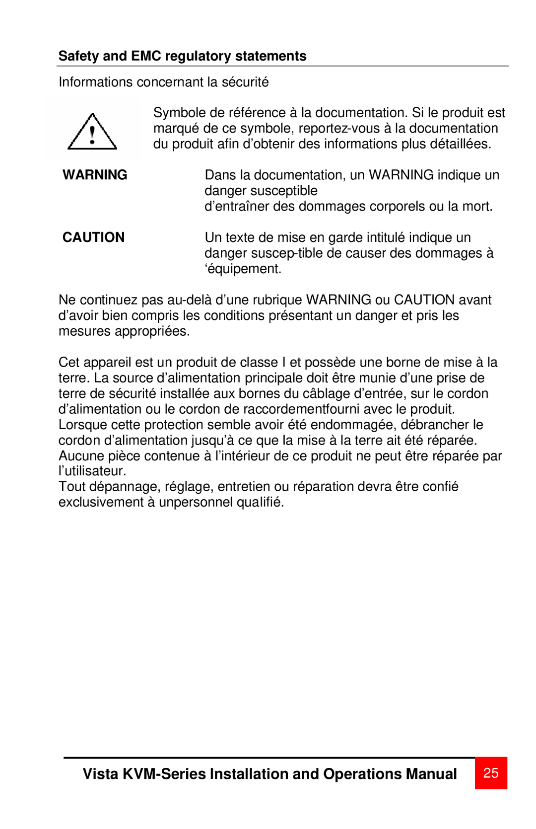 Rose electronic switch/hub manual Safety and EMC regulatory statements 