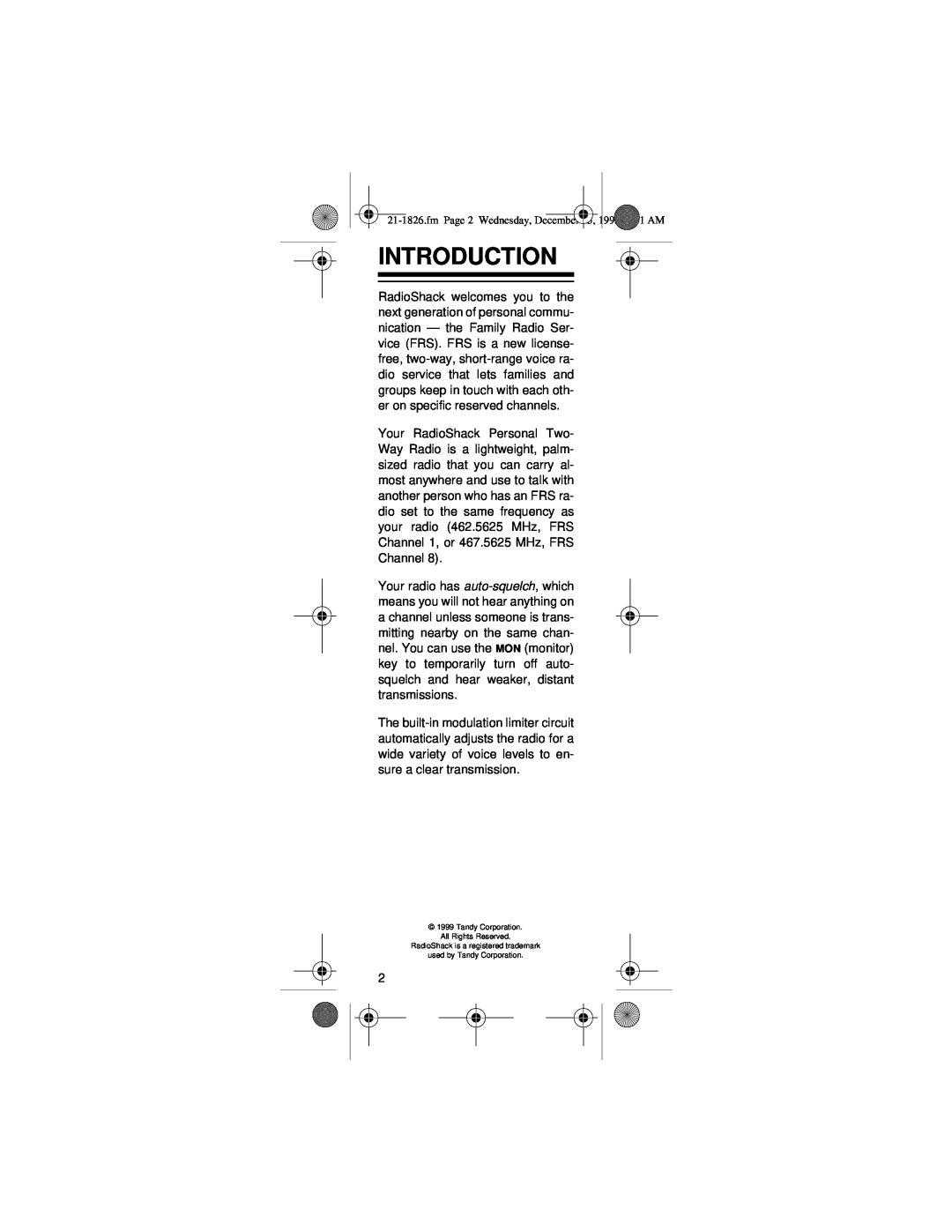 Rosewill 21-1828, 21-1829, 21-1826 owner manual Introduction, Tandy Corporation All Rights Reserved 