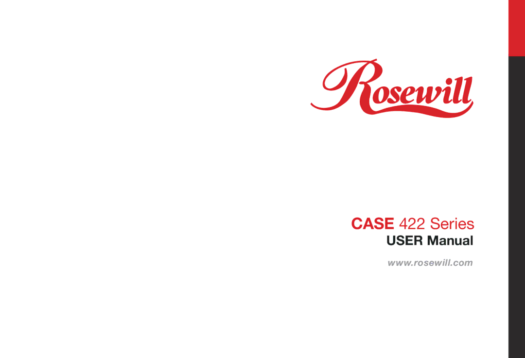 Rosewill user manual Case 422 Series 